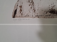 Tekening, anja van den berg, linda 2 ja uit terschelling 16/20 1979 - 2006 e.d. - afbeelding 7 van  7