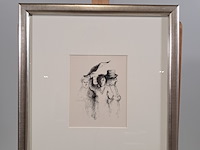 Tekening, han mes, afscheid - afbeelding 1 van  6