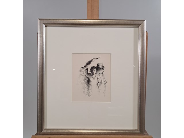 Tekening, han mes, afscheid - afbeelding 2 van  6