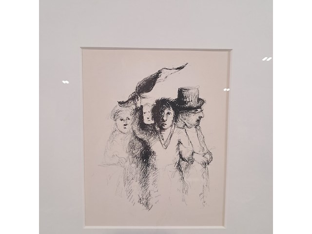 Tekening, han mes, afscheid - afbeelding 3 van  6