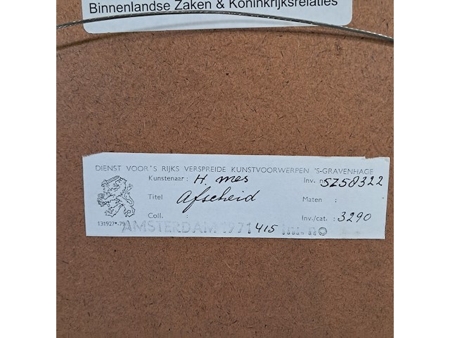 Tekening, han mes, afscheid - afbeelding 6 van  6