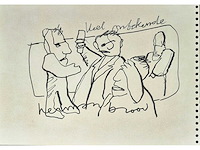 Tekening herman brood ‘wel onbekende’ - afbeelding 2 van  5
