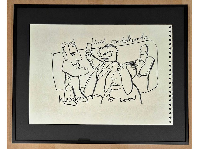 Tekening herman brood ‘wel onbekende’ - afbeelding 3 van  5
