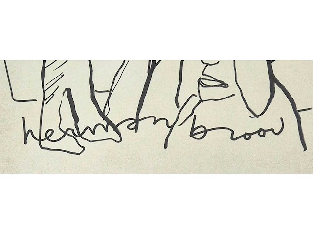 Tekening herman brood ‘wel onbekende’ - afbeelding 4 van  5