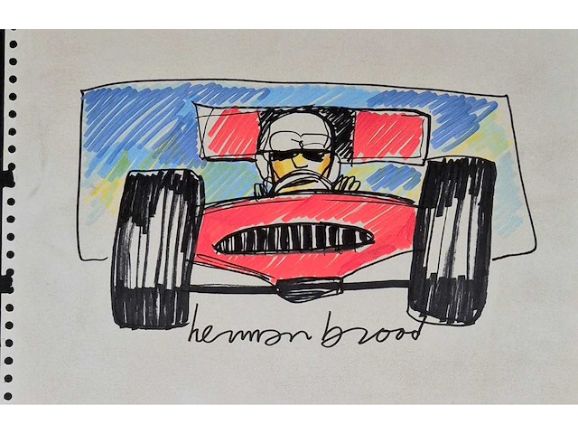 Tekening herman brood - afbeelding 1 van  3