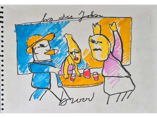 Tekening herman brood - afbeelding 1 van  4