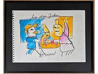 Tekening herman brood - afbeelding 2 van  4