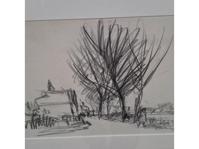 Tekening in lijst, a. fritschky - afbeelding 4 van  7
