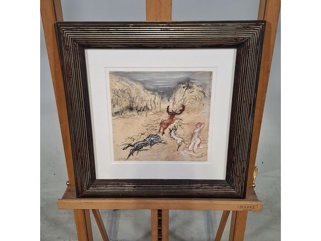 Tekening in lijst, gerbrand volger, diana, 1993 - afbeelding 1 van  7