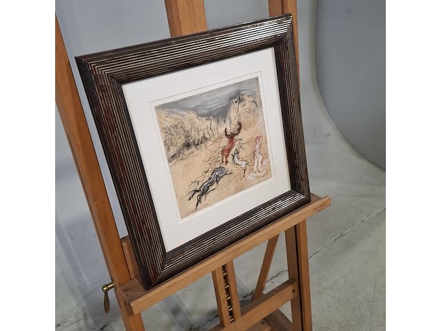 Tekening in lijst, gerbrand volger, diana, 1993 - afbeelding 2 van  7