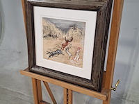 Tekening in lijst, gerbrand volger, diana, 1993 - afbeelding 3 van  7