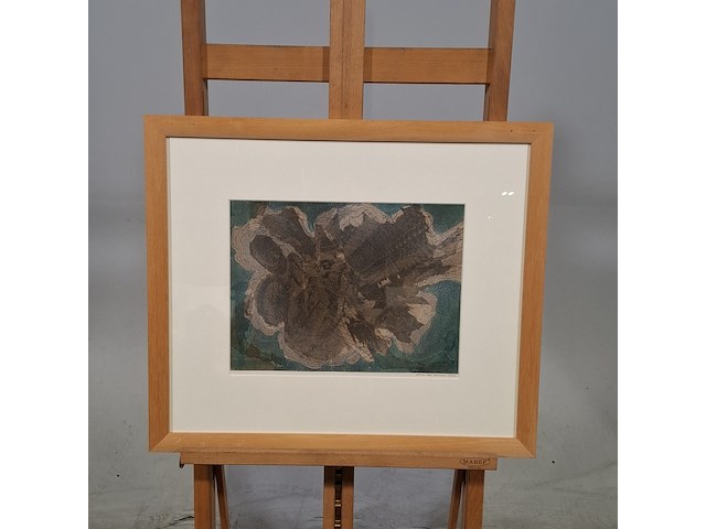 Tekening in lijst, jenny das, komeet, 1977 - afbeelding 1 van  8