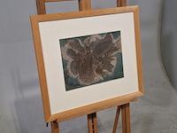 Tekening in lijst, jenny das, komeet, 1977 - afbeelding 2 van  8