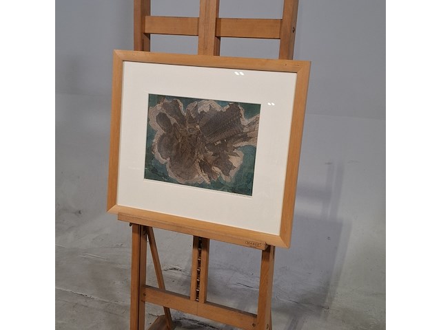 Tekening in lijst, jenny das, komeet, 1977 - afbeelding 3 van  8