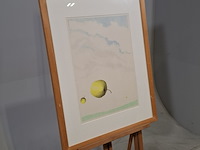 Tekening in lijst, w. c. zegwaard, appel - afbeelding 2 van  8