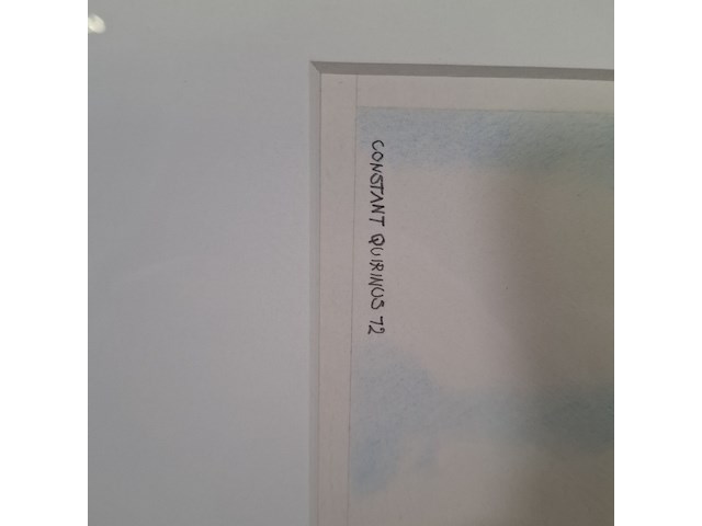 Tekening in lijst, w. c. zegwaard, appel - afbeelding 5 van  8