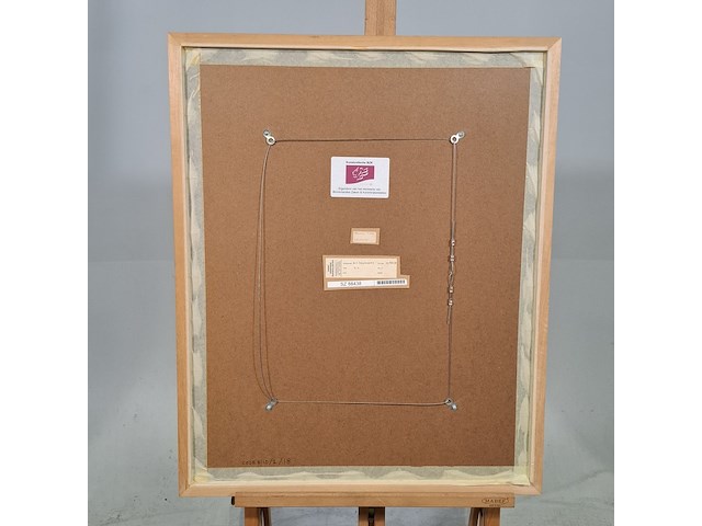 Tekening in lijst, w. c. zegwaard, appel - afbeelding 7 van  8