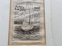 Tekening inkt a gastmans - afbeelding 1 van  3