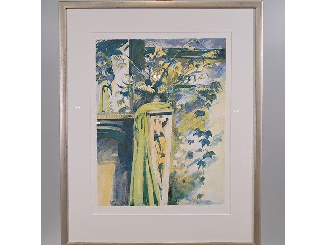 Tekening, j. van vreeswijk, cafe schlemmer iv, 1987 - afbeelding 2 van  8