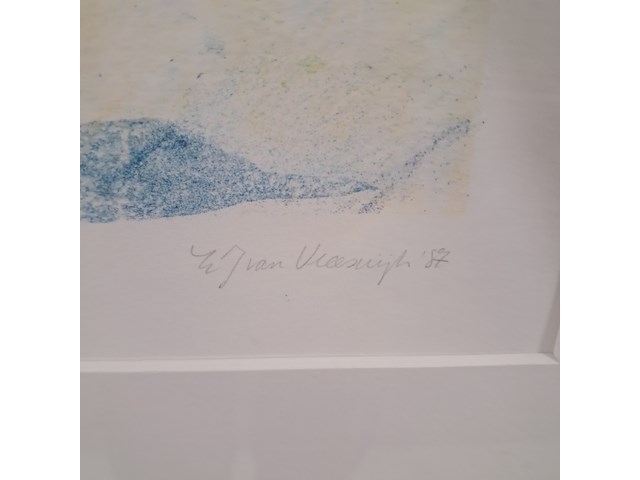 Tekening, j. van vreeswijk, cafe schlemmer iv, 1987 - afbeelding 4 van  8