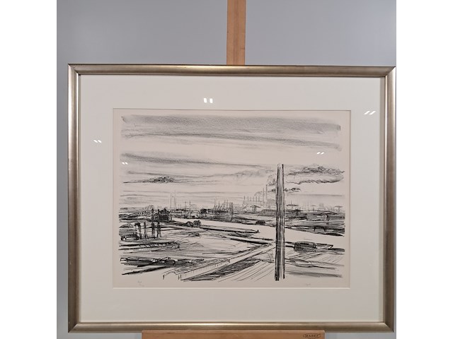 Tekening, j. v.d. pol, haven 1 - afbeelding 1 van  9