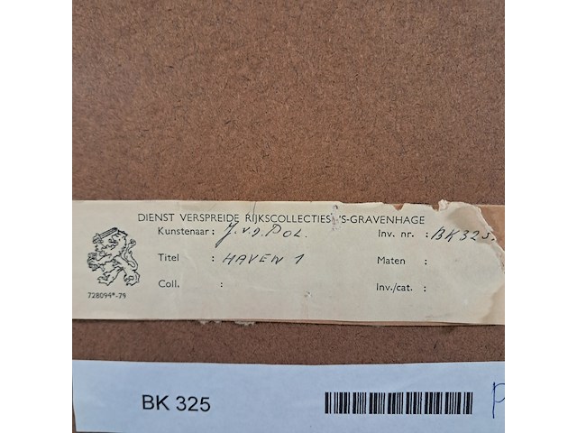 Tekening, j. v.d. pol, haven 1 - afbeelding 9 van  9