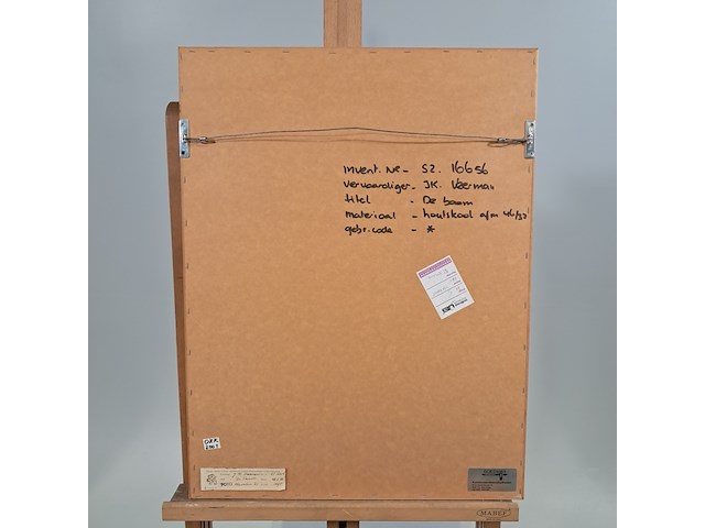 Tekening, johannes k. veerman, de boom, 1961 - afbeelding 7 van  9