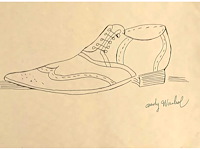 Tekening op papier andy warhol - afbeelding 1 van  3