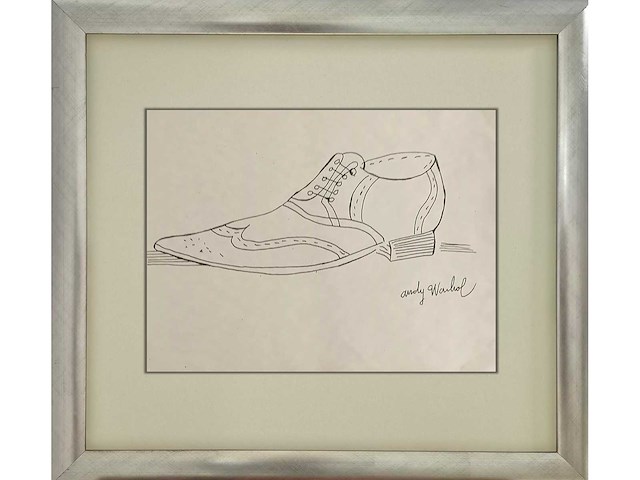 Tekening op papier andy warhol - afbeelding 2 van  3