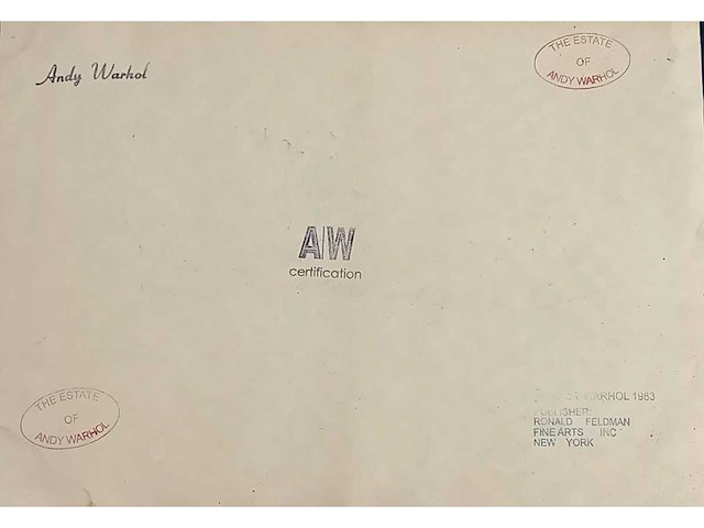 Tekening op papier andy warhol - afbeelding 3 van  3
