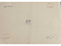 Tekening op papier andy warhol - afbeelding 3 van  3