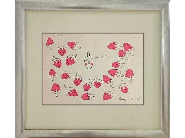 Tekening op papier andy warhol - afbeelding 2 van  5