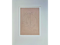 Tekening op papier gustav klimt - afbeelding 2 van  4