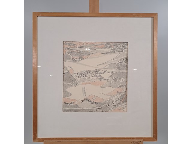 Tekening, t. beek, vallei, 1979 - afbeelding 1 van  8