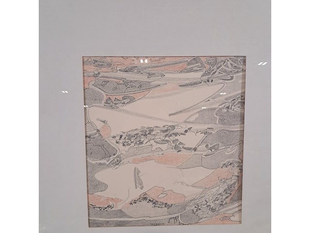 Tekening, t. beek, vallei, 1979 - afbeelding 3 van  8