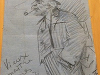 Tekening van j ensor door c melikoff - afbeelding 1 van  2