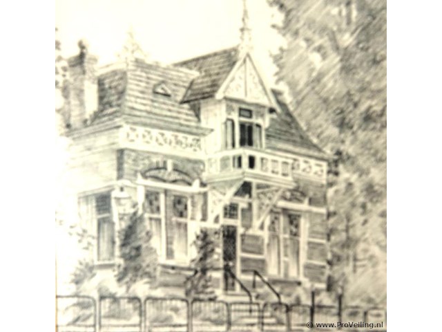 Tekening (zie beschrijving achterzijde) - afbeelding 3 van  5