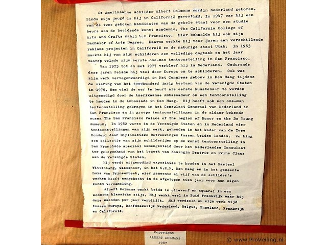 Tekening (zie beschrijving achterzijde) - afbeelding 5 van  5