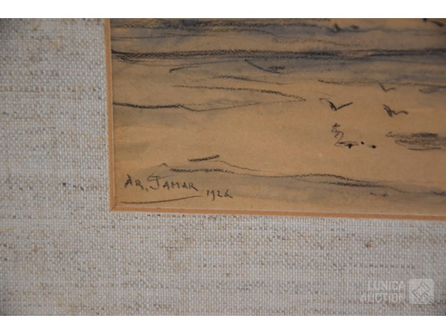 Tekening/aquarel ar. jamar (1870-1946) - afbeelding 3 van  5