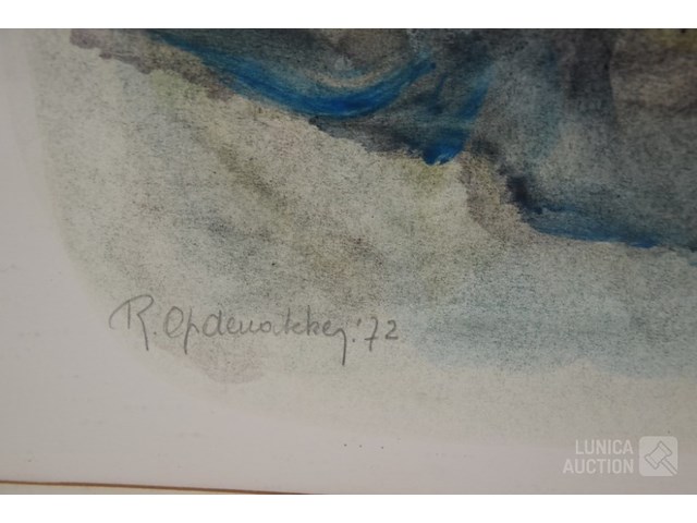 Tekening/aquarel - afbeelding 3 van  3