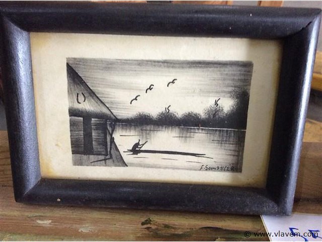 Tekeningen afrikaans 3stuks - afbeelding 2 van  3