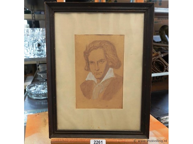 Tekening/gemengde techniek - afbeelding 1 van  5