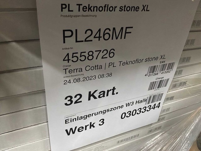 Teknoflor terra cotta dryback plak pvc (80 m2) - afbeelding 3 van  3