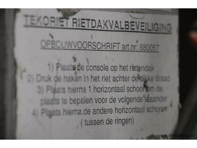Tekoriet rietdakvalbeveiliging, aluminium - 4 stuks - afbeelding 8 van  8