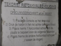 Tekoriet rietdakvalbeveiliging, aluminium - 4 stuks - afbeelding 8 van  8