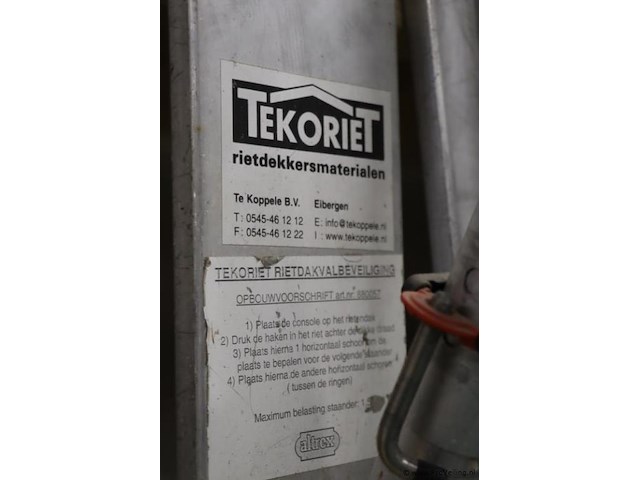 Tekoriet rietdakvalbeveiliging, aluminium - 4 stuks - afbeelding 7 van  8