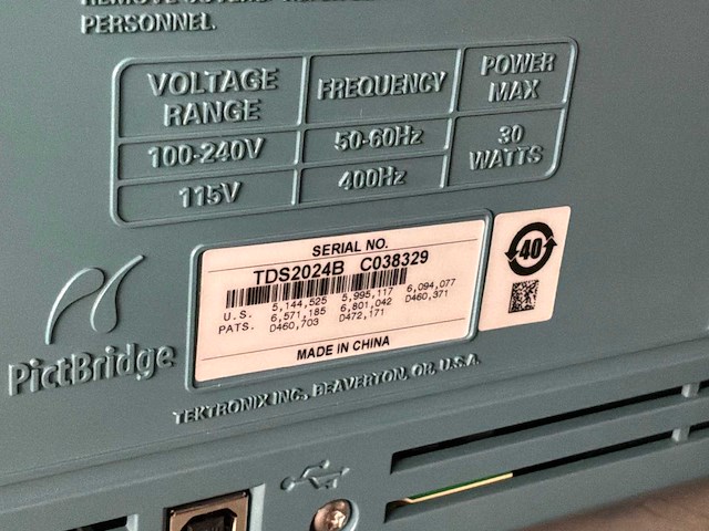 Tektronix tds 2024b oscilloscoop - afbeelding 6 van  6