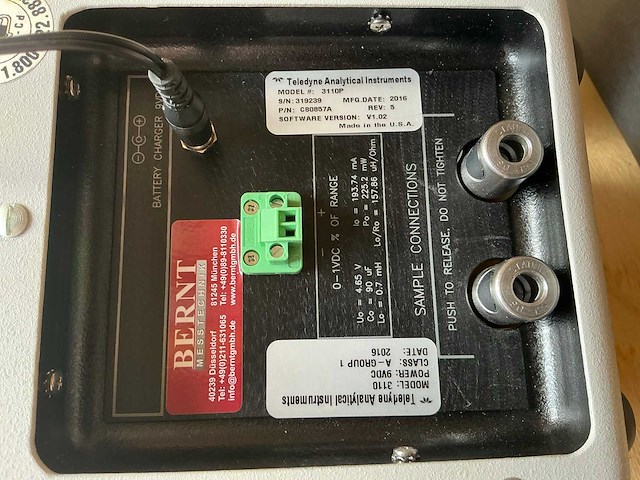 Teledyne 3110p draagbare zuurstof analyzer - afbeelding 6 van  6
