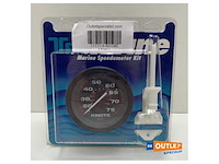 Teleflex marine snelheidsmeter kit 75 knopen zwart analoog - 62158e