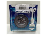 Teleflex marine speedometer kit 75 knots black analogue - 62158e - afbeelding 1 van  2